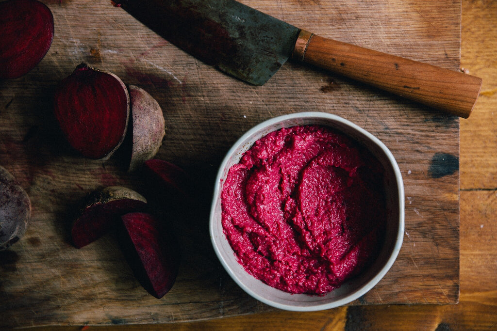 Beetroot Cannellini Bean Dip
